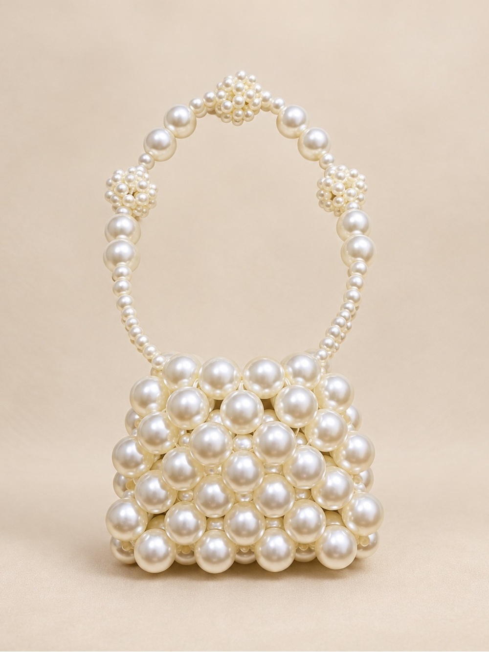 Flower Girl Pearl Bead Mini Handbag